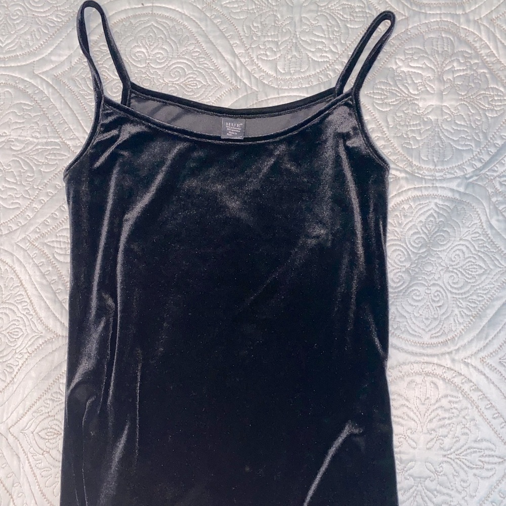 HUE Black Velvet Tank